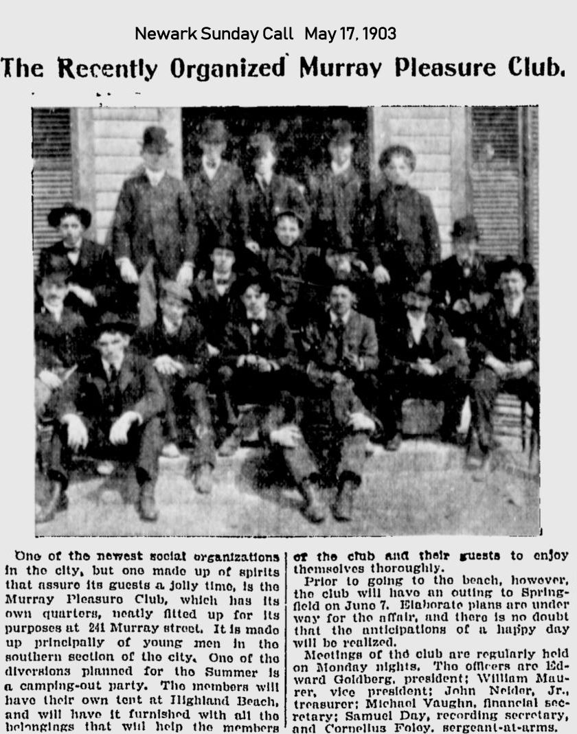 The Recently Organized Murray Pleasure Club
May 17, 1903
