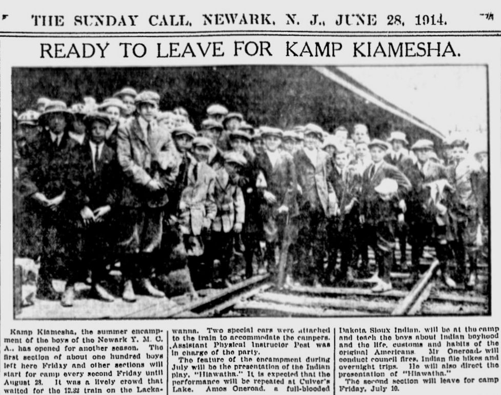 Ready to Leave for Kamp Kiamesha
1914
