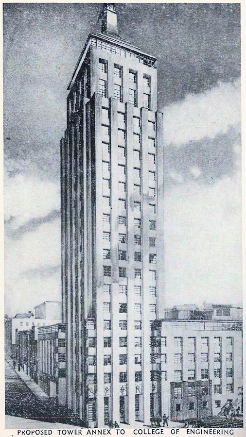 Proposed Tower Annex
Corner of High Street & Summit Place
1945
Photo from Newark City of Opportunity Municipal Yearbook 1945-46
