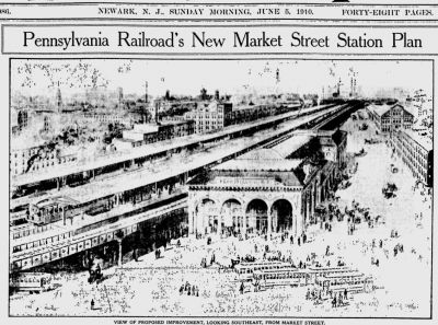 Pennsylvania Railroad's New Market Street Station Plan
June 5, 1910
