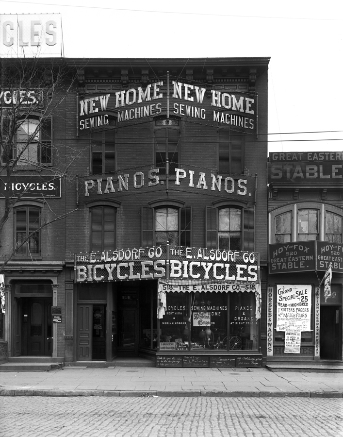 The E. Alsdorf Co. Bicycles
518 Broad Street  ~1898
