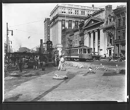 "Paving" Broad Street
Between Clinton Street & Market Street
~1920

