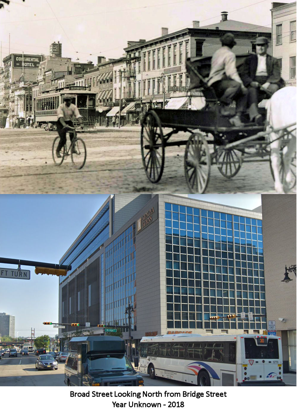 Broad & Bridge Street Looking North
