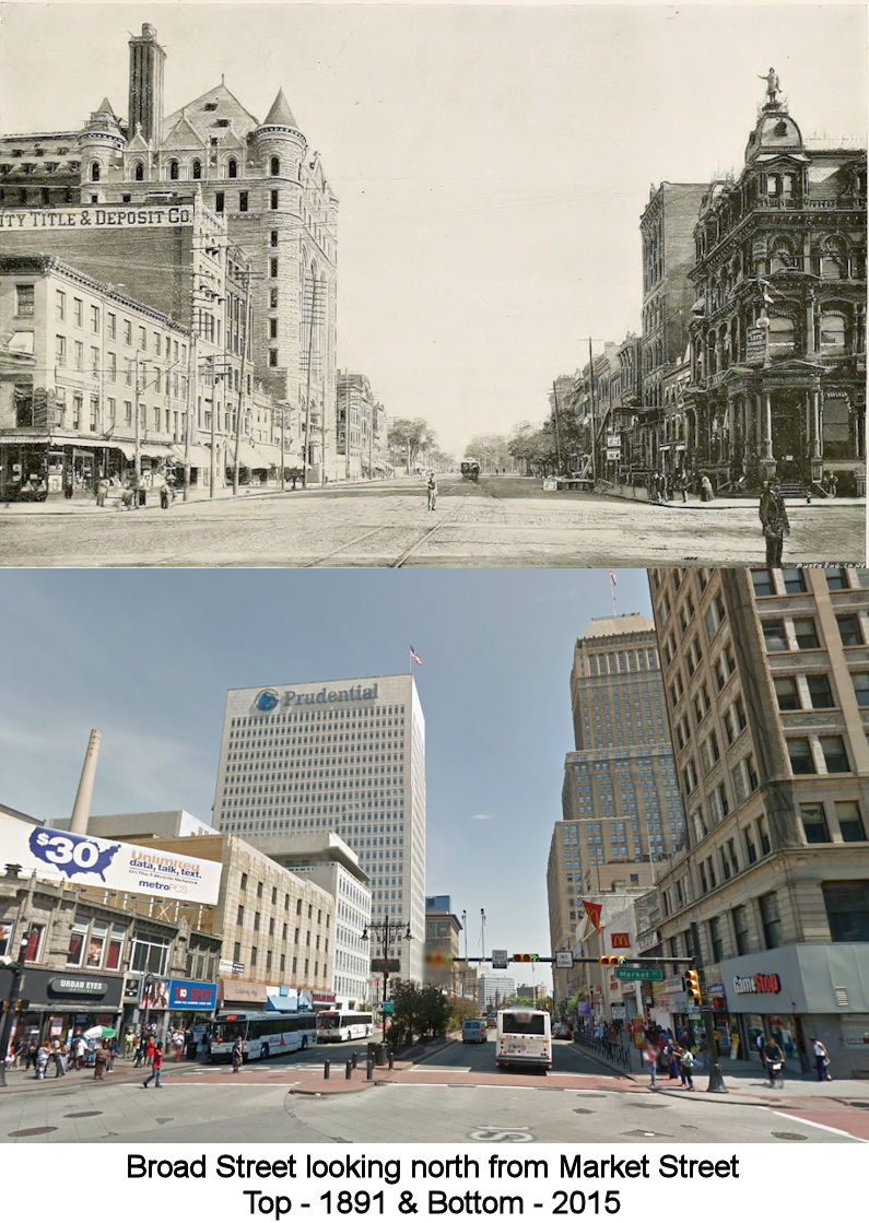 Broad Street Looking North from Market Street
