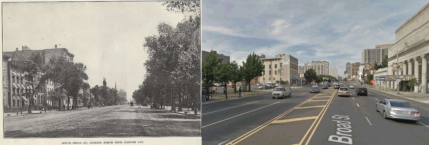 Broad Street looking north from 1020
