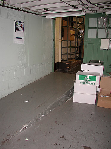 Entrance to old Shipping Ramp (Now Storage)
