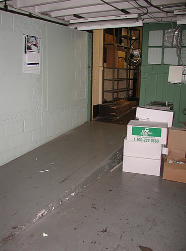 Entrance to old Shipping Ramp (Now Storage)
