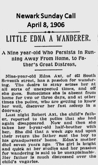 Little Edna a Wanderer
April 8, 1906
