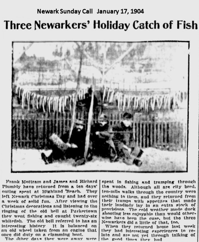 Three Newarkers' Holiday Catch of Fish
January 17, 1904
