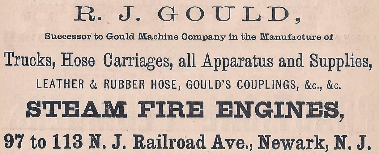 R. J. Gould Steam Fire Engines
