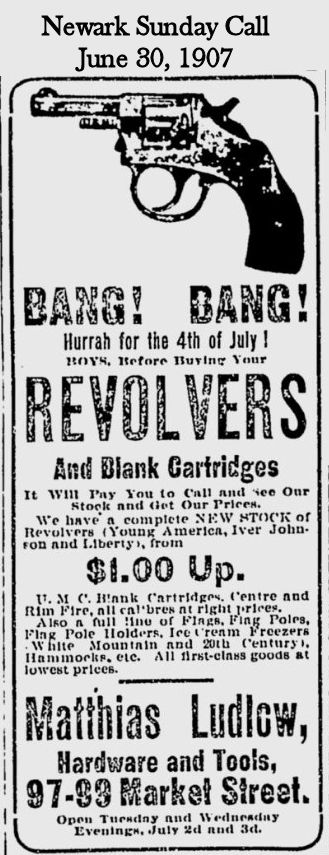 Bang! Bang! Revolvers for the 4th of July
June 30, 1907

