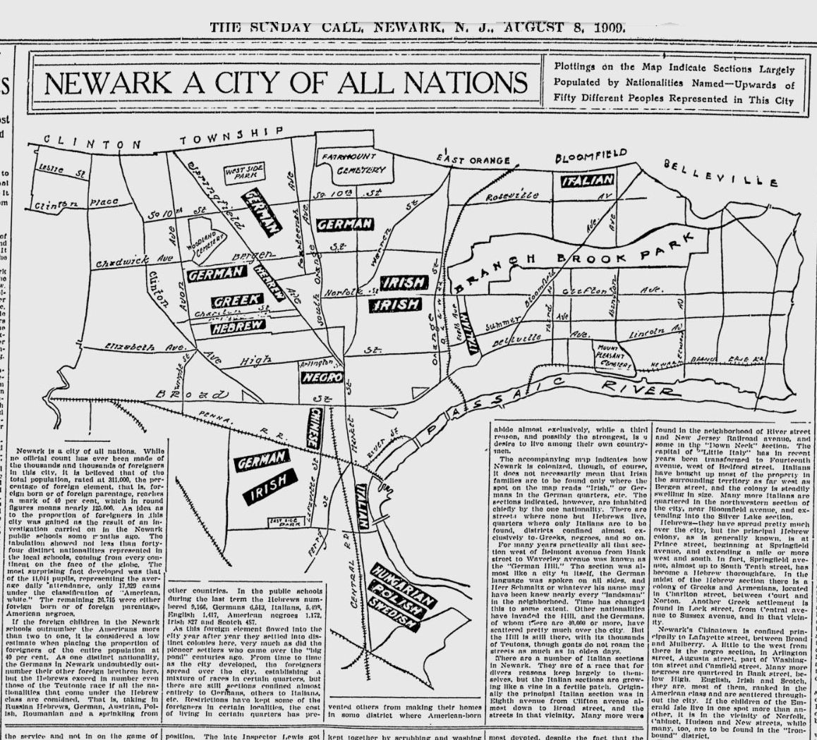 Newark a City of All Nations
August 8, 1909
