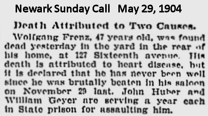 Death Attributed to Two Causes
Wolfgang Frenz
May 29, 1904
