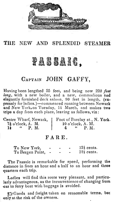 Passaic Steamer
Captain John Gaffy
