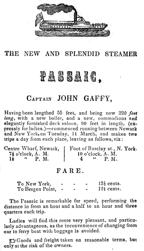 Passaic Steamer
Captain John Gaffy
