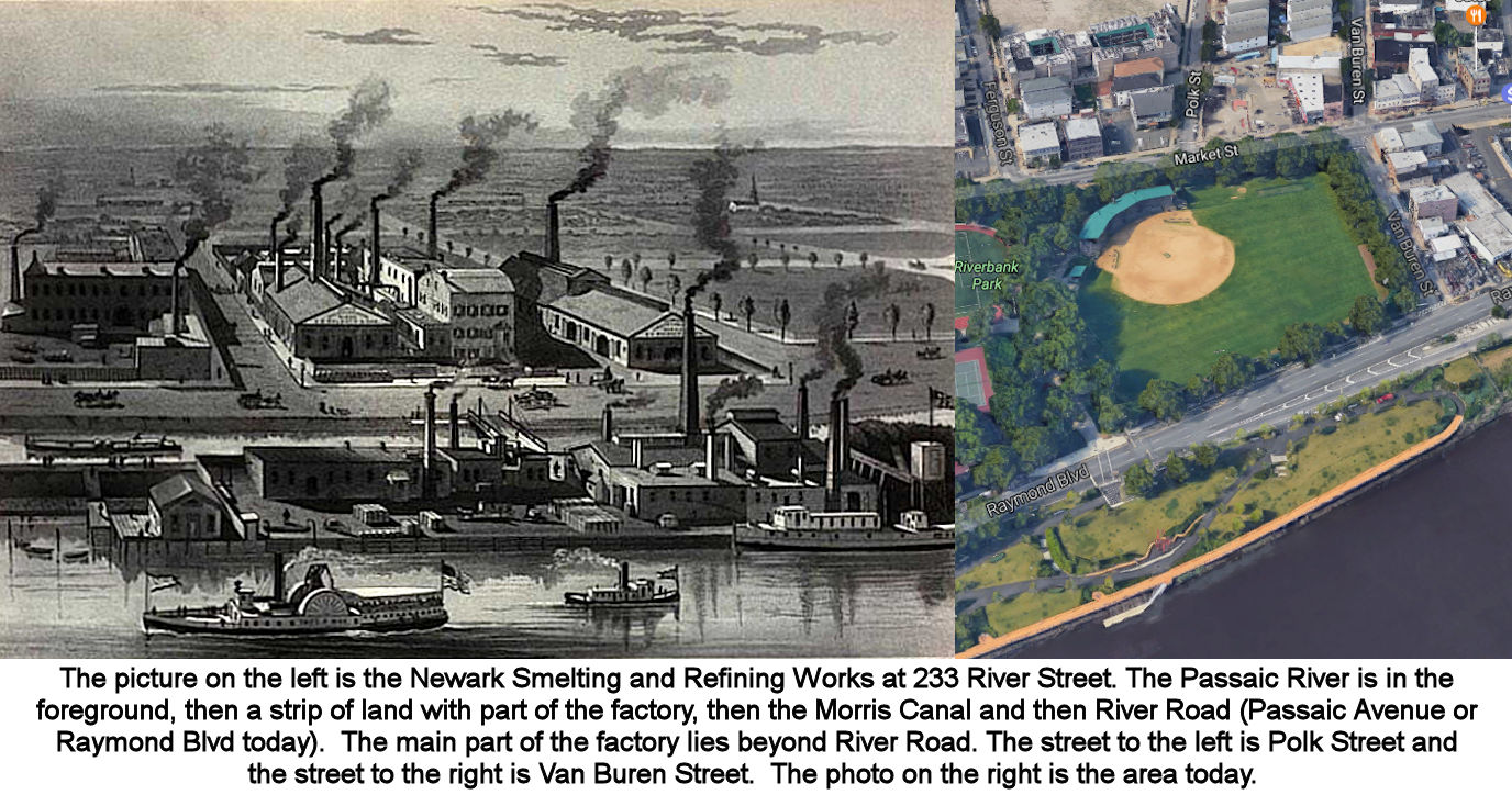 Riverbank Park/Newark Smelting & Refining
~1890 & 2016
