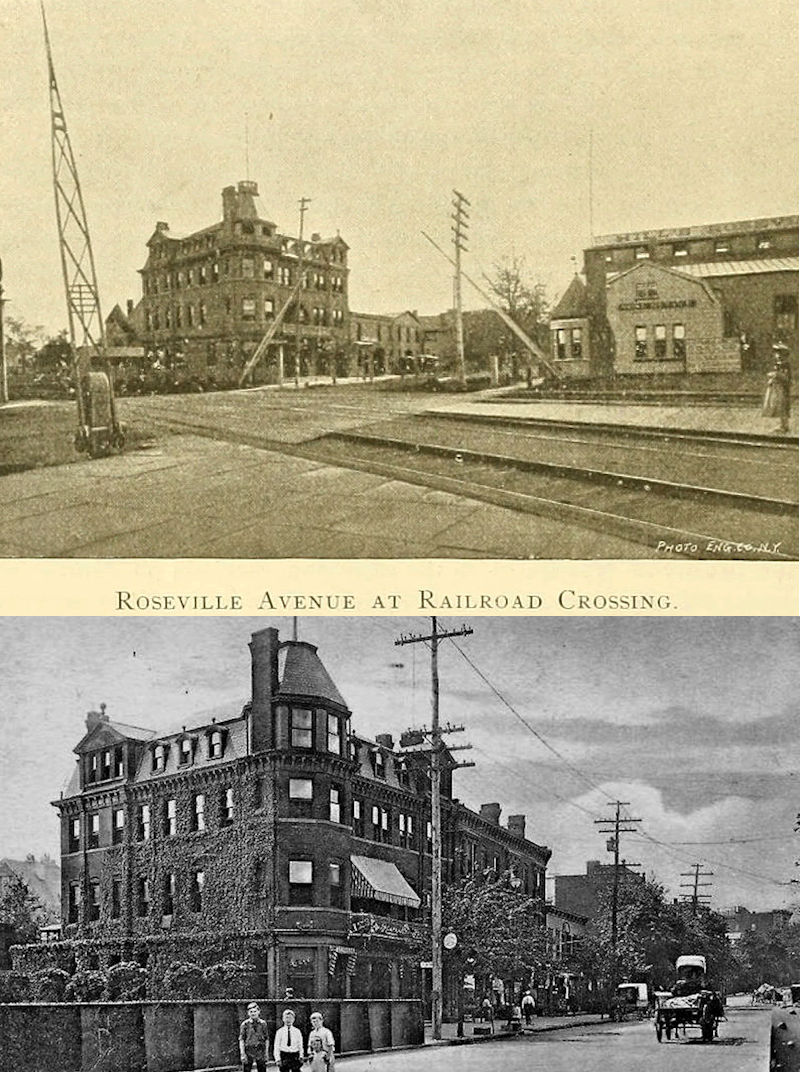 Roseville Avenue at RR Crossing
