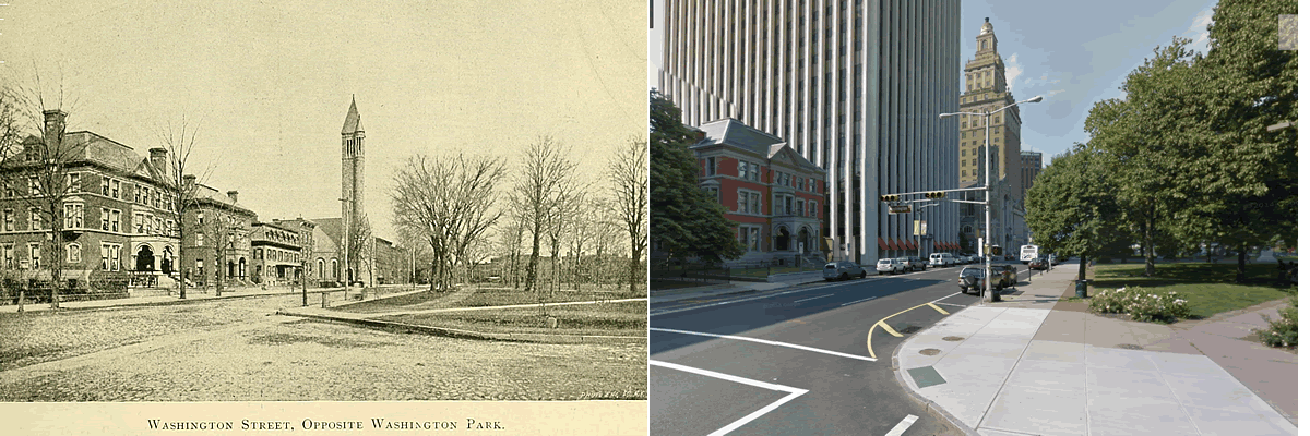 Washington Street Opposite Washington Park
