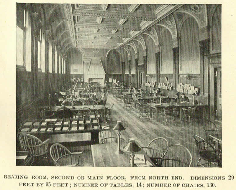 Reading Room - 1905
Photo from “The Free Public Library of Newark, New Jersey 1905”
