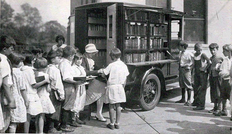 Bookmobile
From "This is to be a People's Library - 1888 Newark Public Library 1963"

