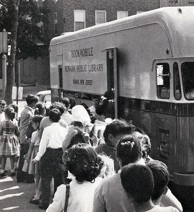 Bookmobile
From "This is to be a People's Library - 1888 Newark Public Library 1963"
