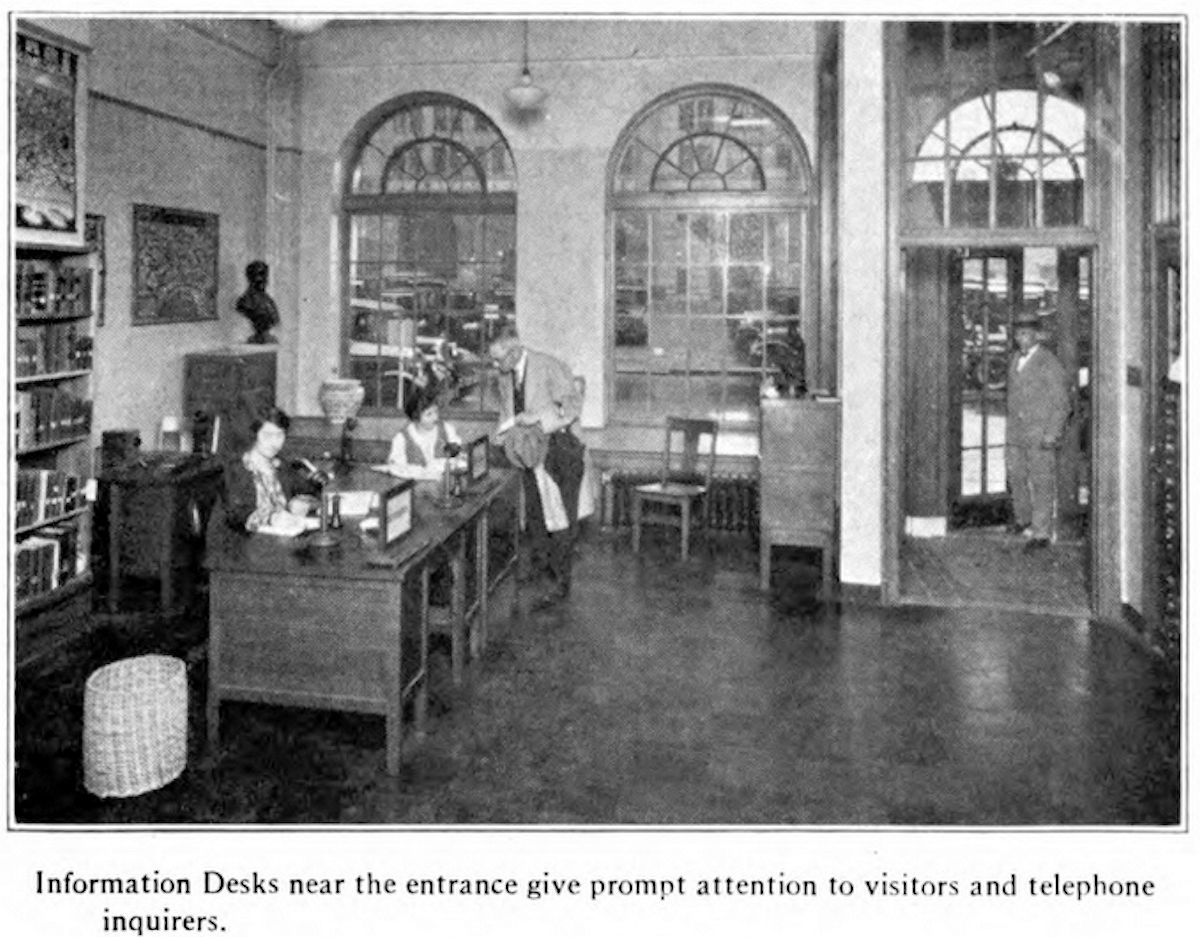 From "The Nine Branch Libraries of the Public Library of Newark, N. J." by Eleanor Shane & John Cotton Dana, 1930
