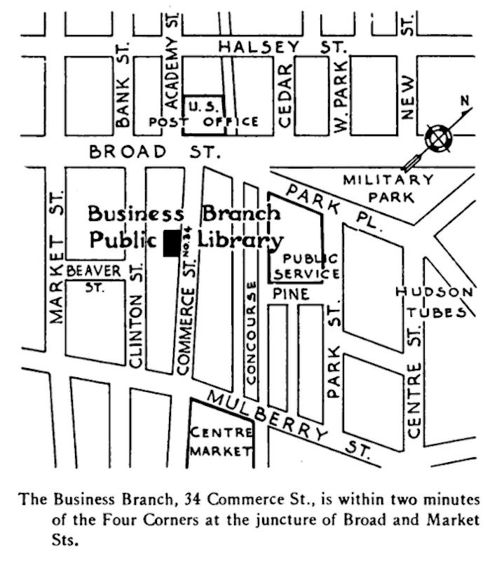 From "The Nine Branch Libraries of the Public Library of Newark, N. J." by Eleanor Shane & John Cotton Dana, 1930
