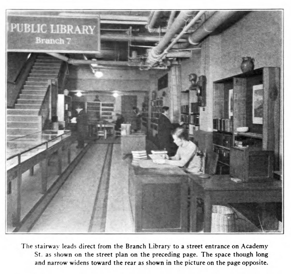 From "The Nine Branch Libraries of the Public Library of Newark, N. J." by Eleanor Shane & John Cotton Dana, 1930
