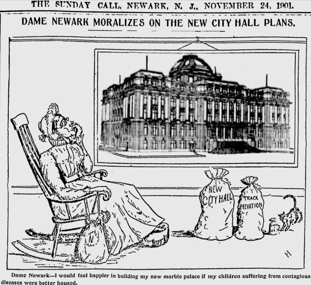 Dame Newark Moralizes on the New City Hall Plans
November 24, 1901
