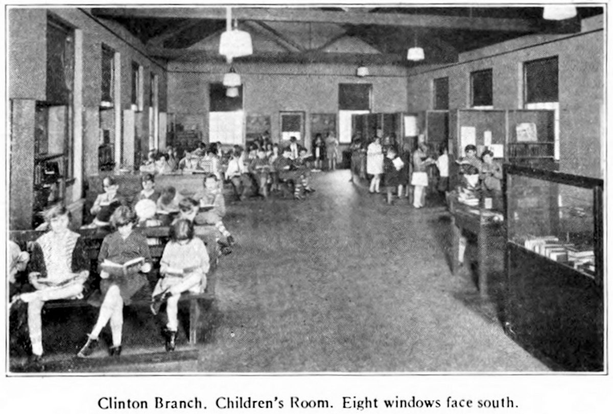 From "The Nine Branch Libraries of the Public Library of Newark, N. J." by Eleanor Shane & John Cotton Dana, 1930
