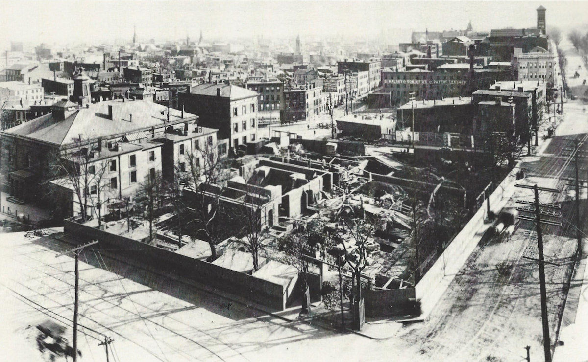 Rear (left), Construction of New Court House (right)
Photo from the NJ Historical Society
