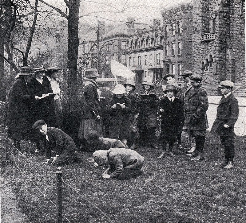 Junior Museum Club on an insect hunt - 1923
From "A Museum of Service" by John Cotton Dana 1923

Click on image to enlarge

