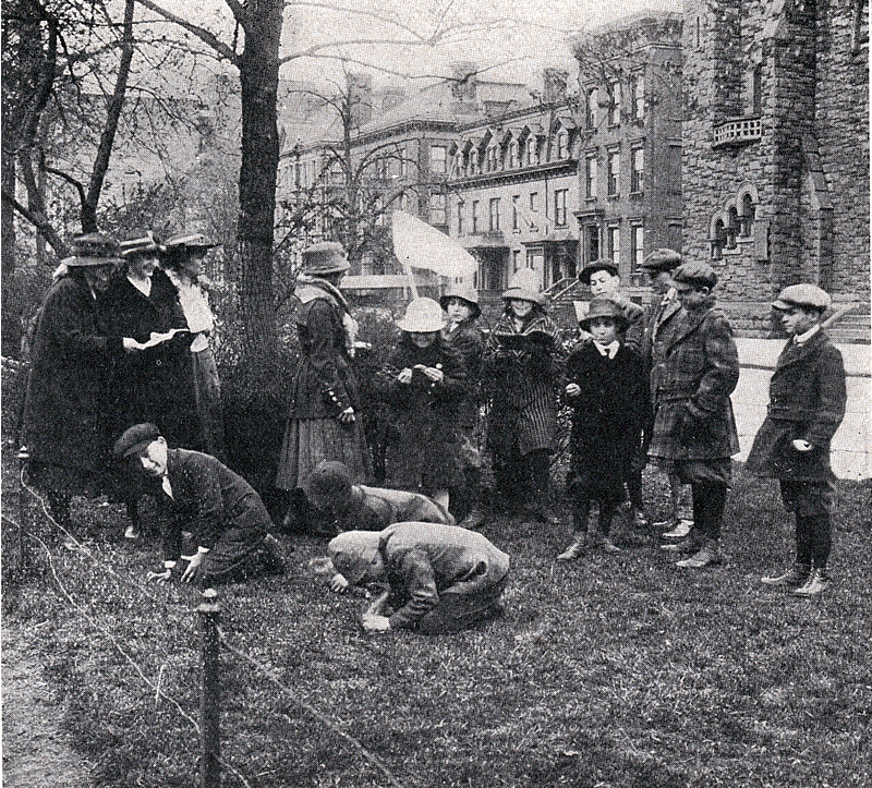 Junior Museum Club on an insect hunt - 1923
From "A Museum of Service" by John Cotton Dana 1923

Click on image to enlarge
