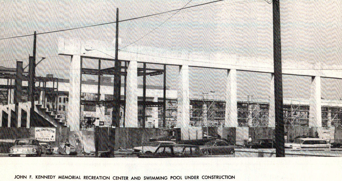 1960's Under Construction
Photo from the Newark Municipal Yearbook
