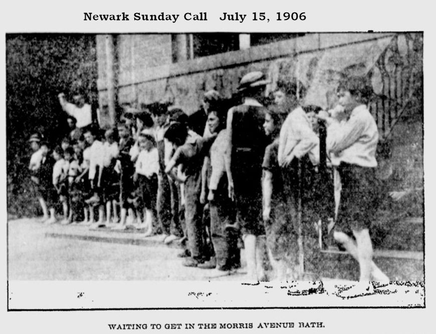 Waiting to get in the Morris Avenue Bath
July 15, 1906
