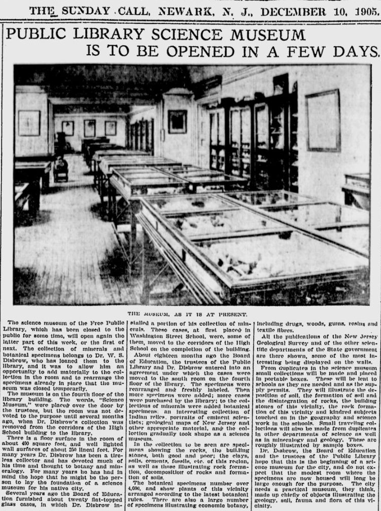 Public Library Science Museum is to be Opened in a Few Days
December 10, 1905
