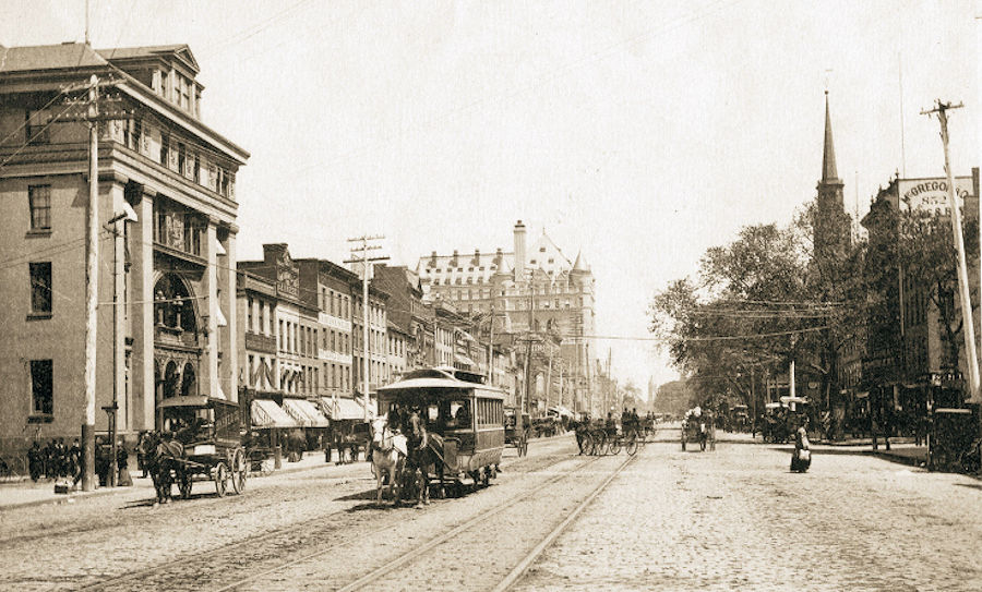 City Hall on Left
Postcard
