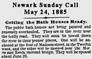 Getting the Bath Houses Ready
May 24, 1885
