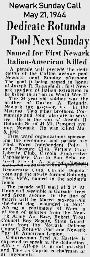 Dedicate Rotunda Pool Next Sunday
May 21, 1944

