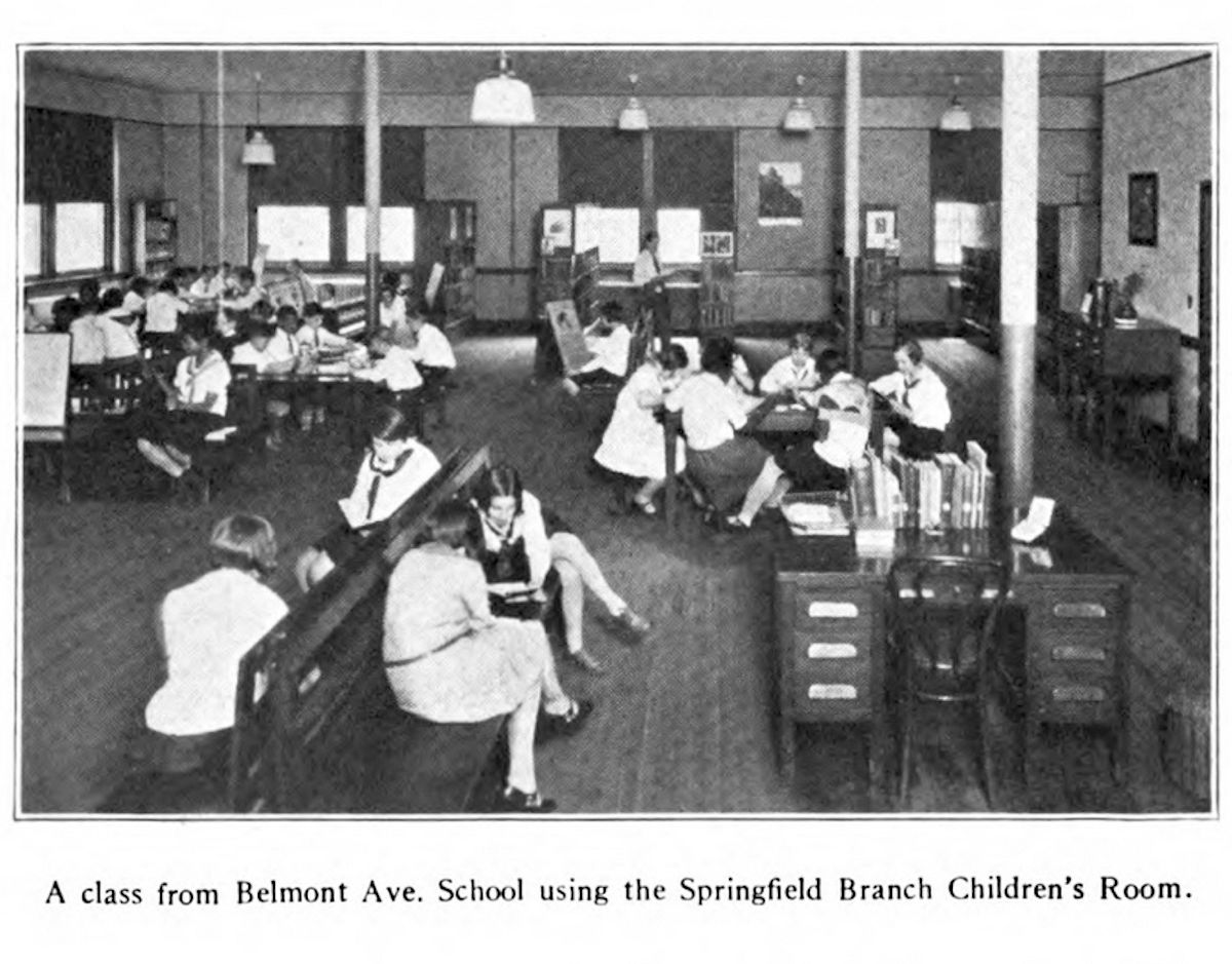 From "The Nine Branch Libraries of the Public Library of Newark, N. J." by Eleanor Shane & John Cotton Dana, 1930
