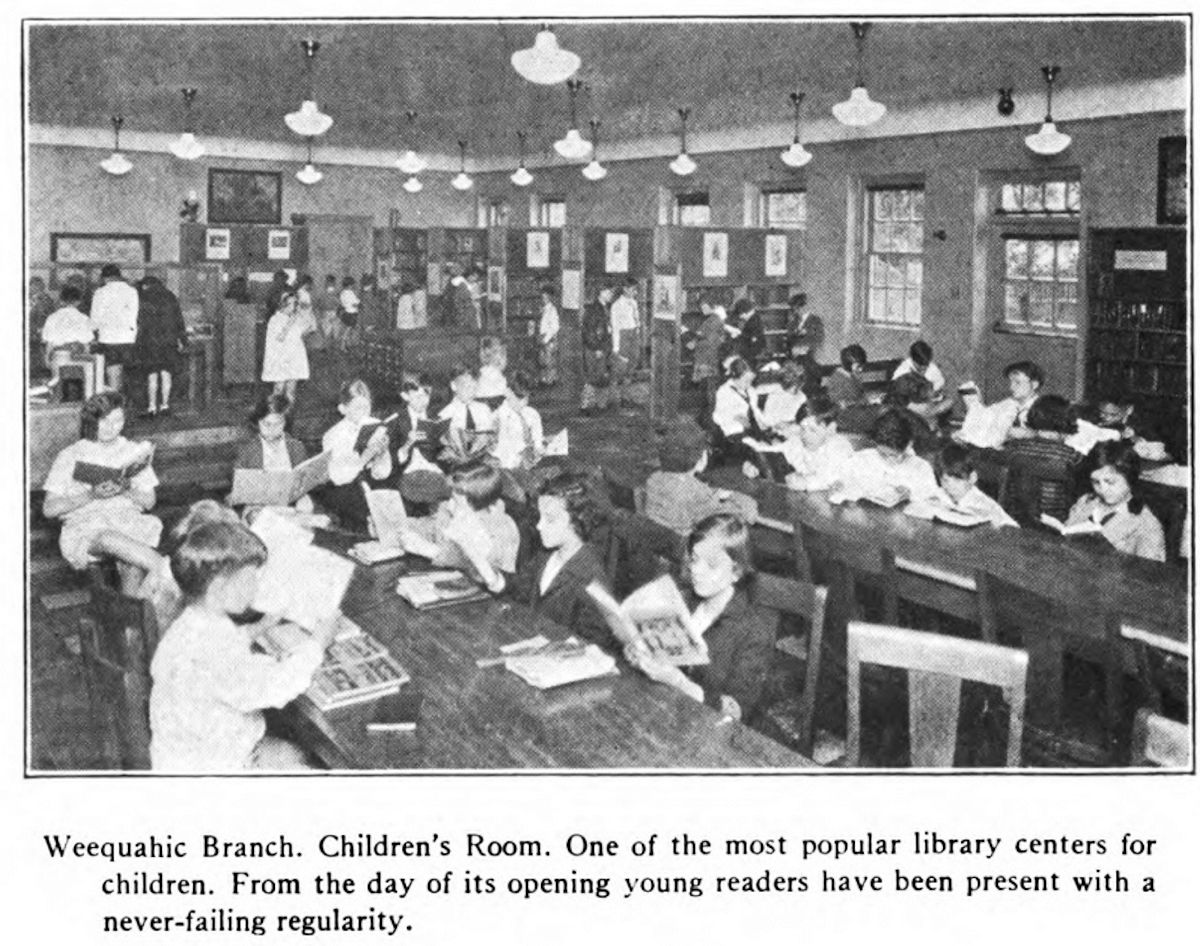 From "The Nine Branch Libraries of the Public Library of Newark, N. J." by Eleanor Shane & John Cotton Dana, 1930
