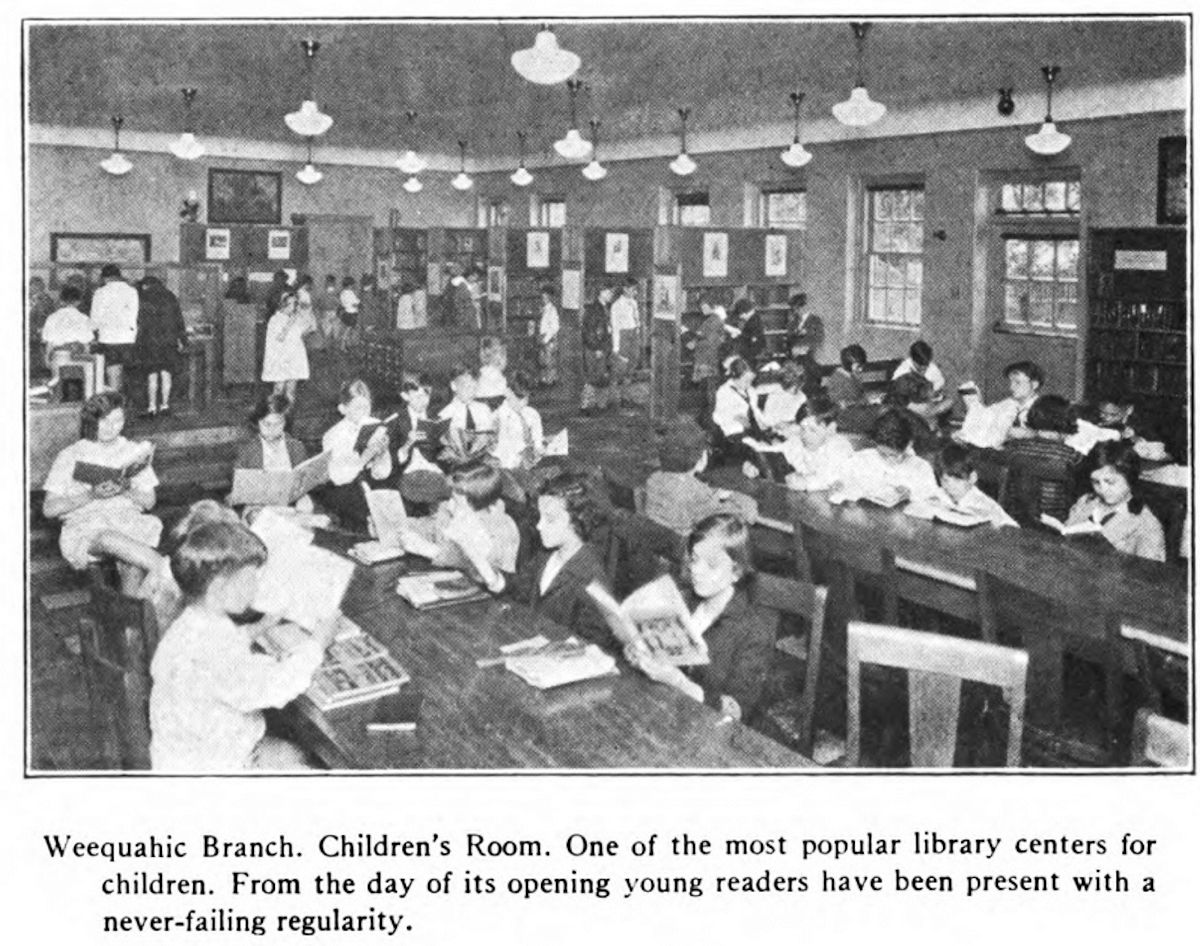 From "The Nine Branch Libraries of the Public Library of Newark, N. J." by Eleanor Shane & John Cotton Dana, 1930
