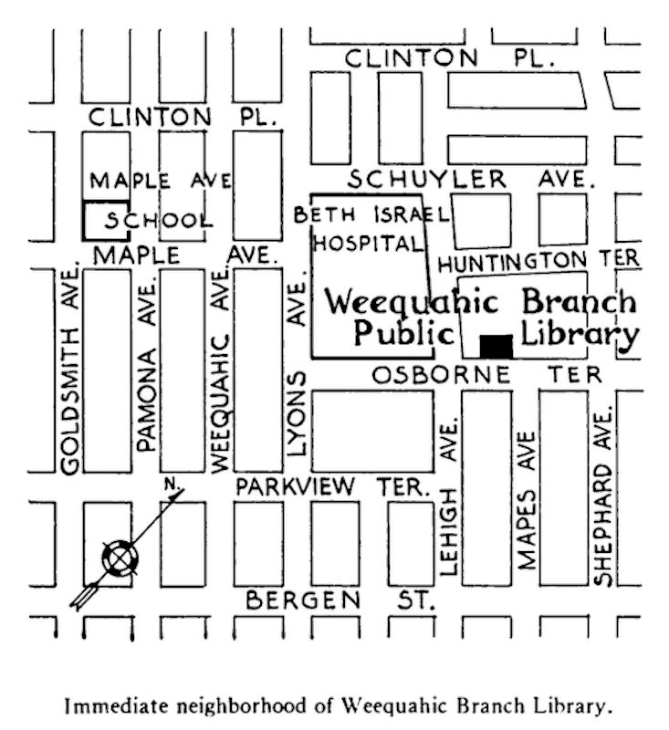 From "The Nine Branch Libraries of the Public Library of Newark, N. J." by Eleanor Shane & John Cotton Dana, 1930
