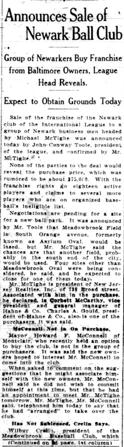 December 7, 1923 Part 1
From the Newark Evening News
