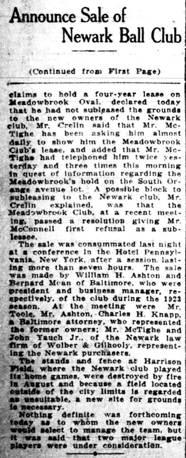 December 7, 1923 Part 2
From the Newark Evening News
