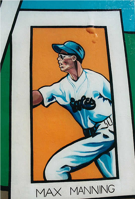 Max Manning
Richard La Rovere was commissioned in 2000 to create a tribute at Bears Stadium honoring the players of the former Newark Eagles Negro League that played in the 1930s-40s.

Photos from Richard La Rovere
