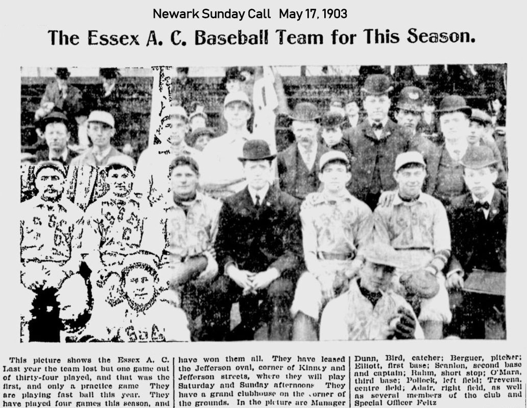 The Essex A. C. Baseball Team for this Season
May 17, 1903
