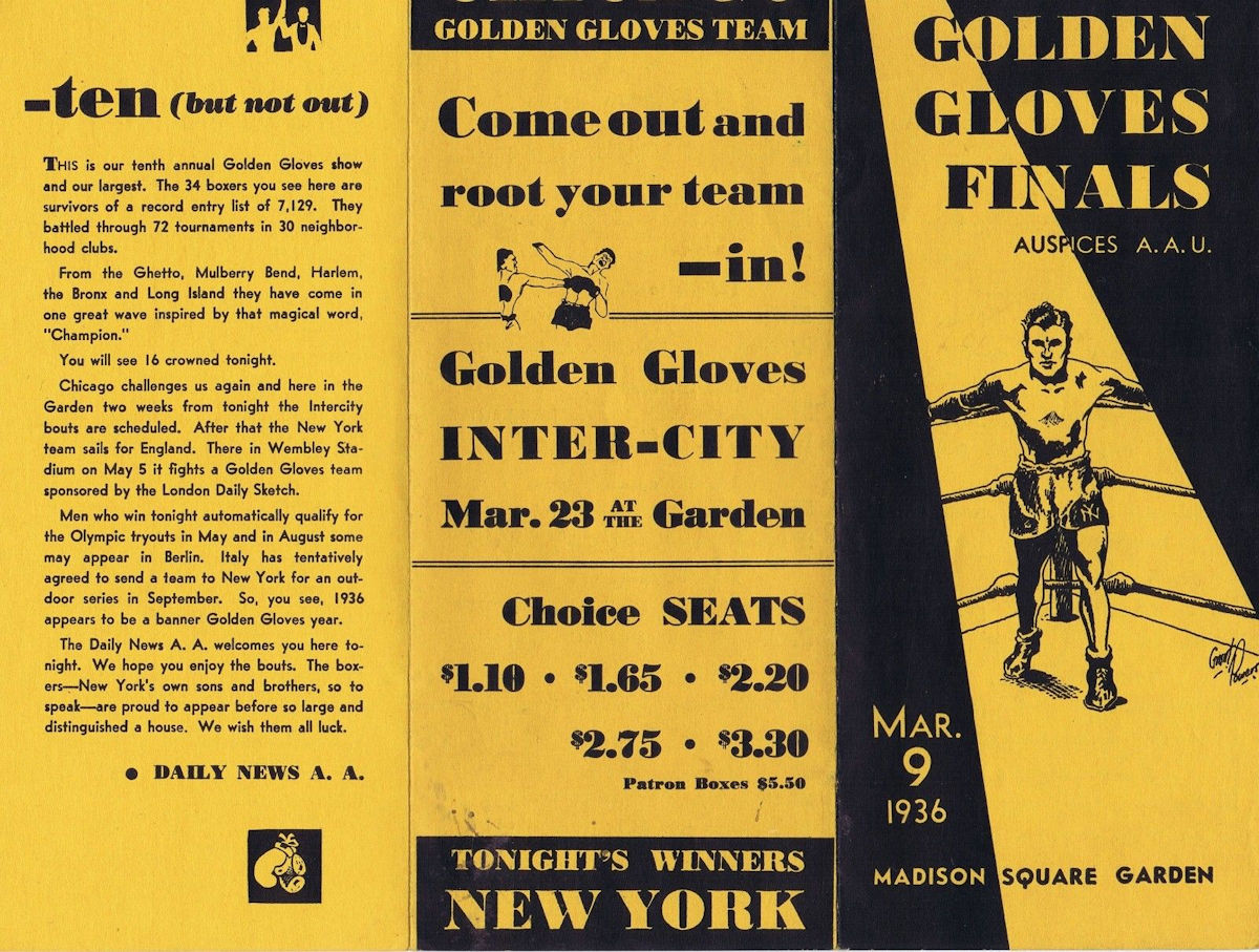 Golden Gloves Promo
Photo from Esther Levine Kaplan 
