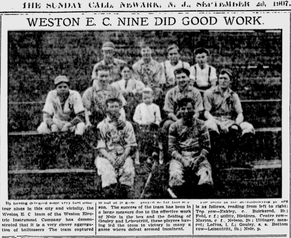 Weston E. C. Nine Did Good Work
