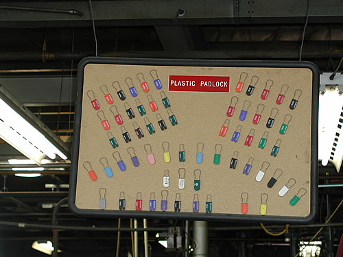 Plastic Padlock Display Board
